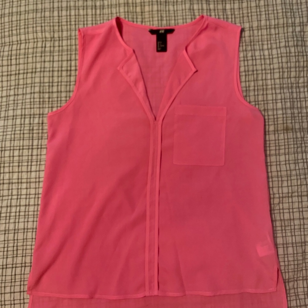 H&M Hot Pink Sheer Tank